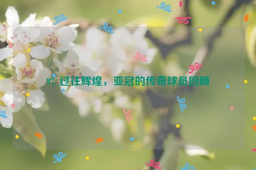 97. 过往辉煌，亚冠的传奇球员回顾