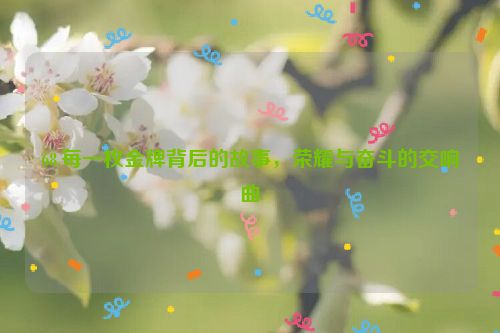 68.每一枚金牌背后的故事，荣耀与奋斗的交响曲